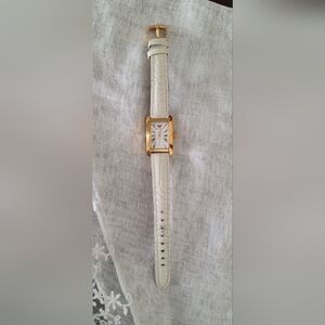 Emporio Armani Women's Gold and White Watch